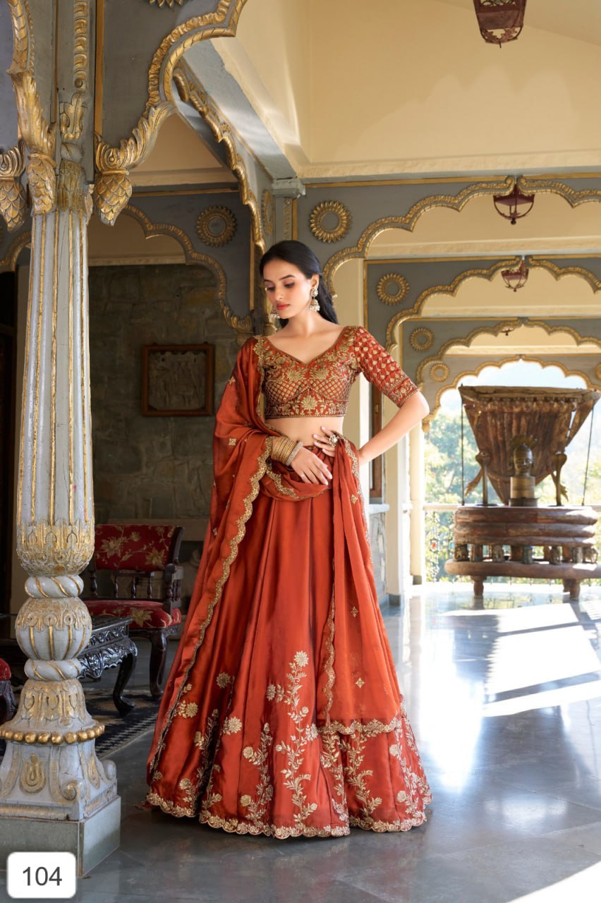 Elegant Embroidered Lehenga Choli for Women | Traditional Wedding & Festive Wear