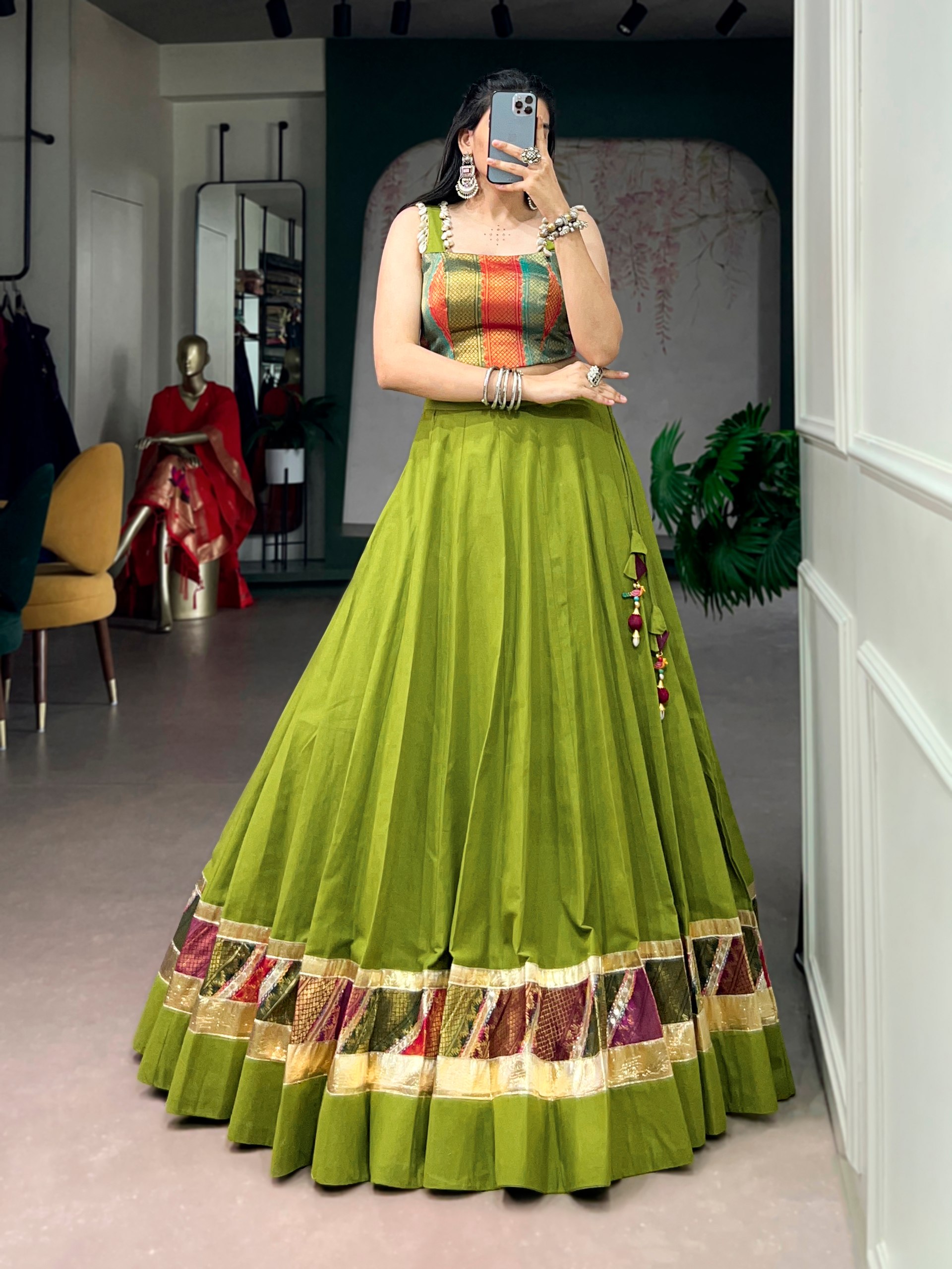 Designer Flared Chaniya Choli for Women | Navratri Festival Wear