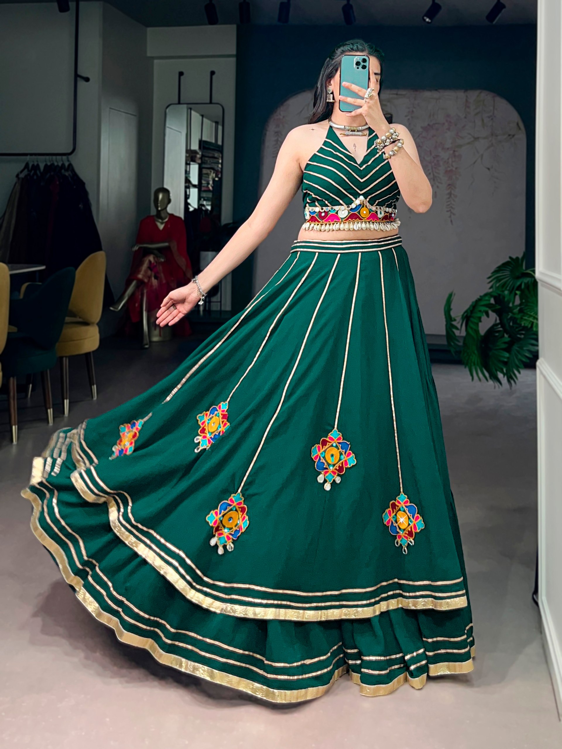 Designer Navratri Lehenga Choli for Women | Traditional Garba & Dandiya Festival Outfit