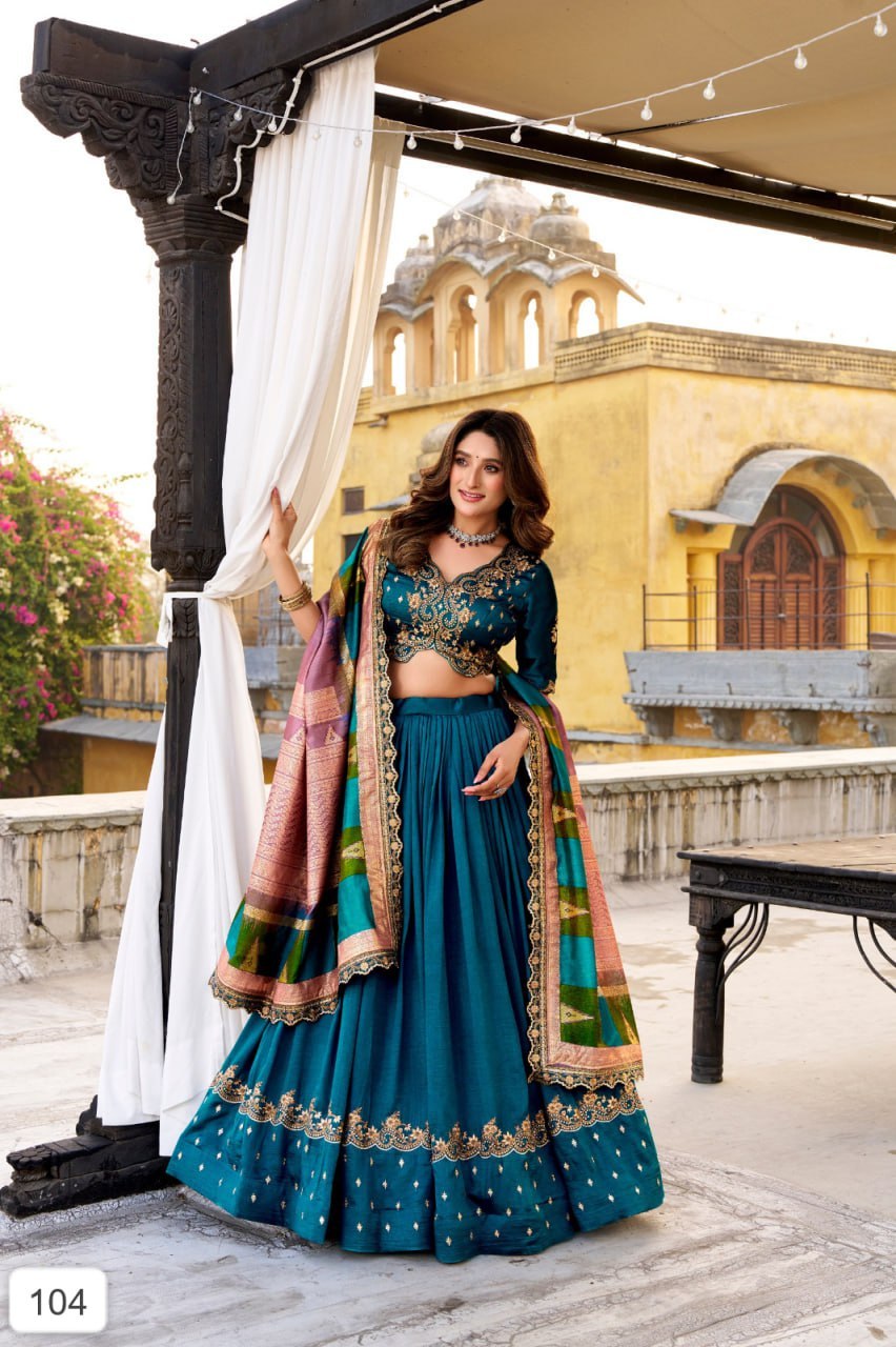 Elegant Designer Lehenga Choli with Embroidered Dupatta for Women