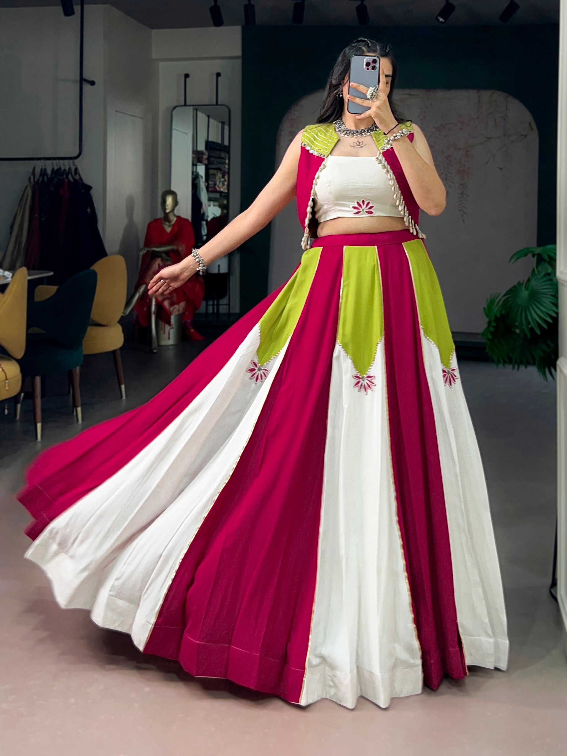 Designer Navratri Lehenga Choli for Women | Traditional Garba & Dandiya Festival Wear