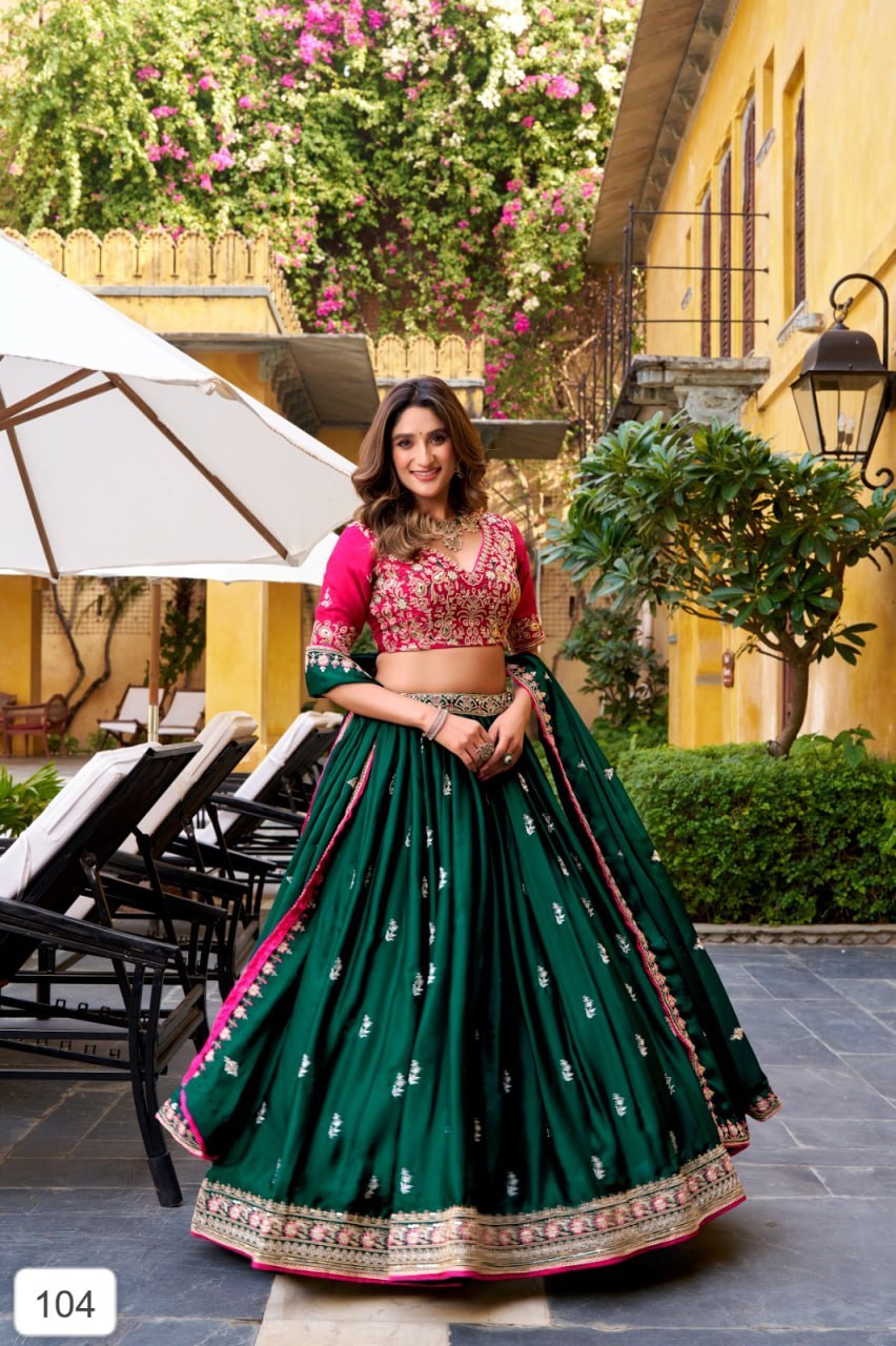 Designer Embroidered Lehenga Choli for Women